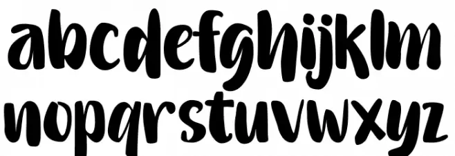 Gembulla Font LOWERCASE