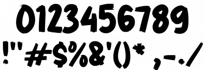 Gembur Font Alte caractere