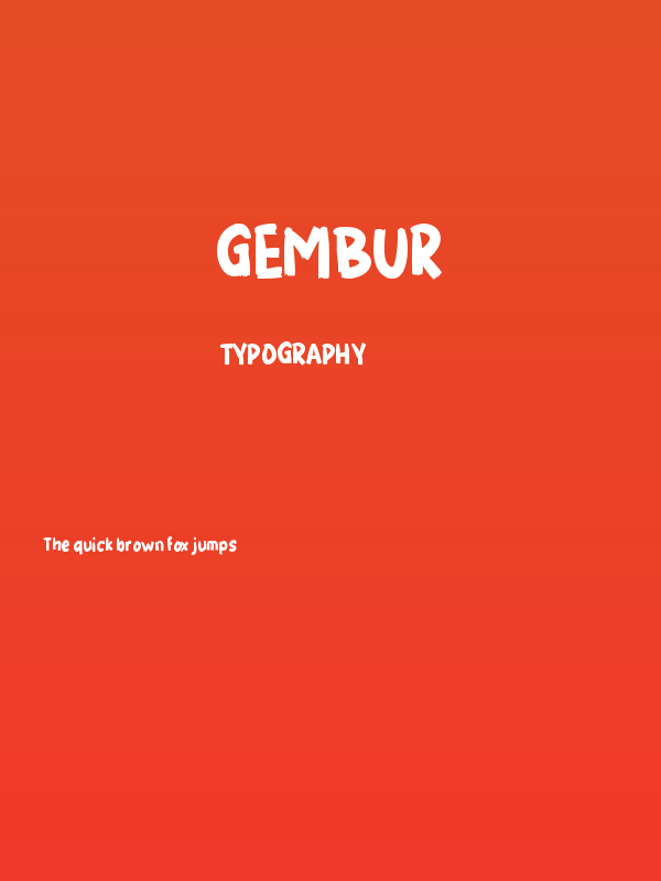 Gembur Poster