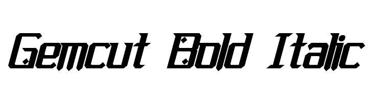 Gemcut Bold Italic  لخطوط تنزيل