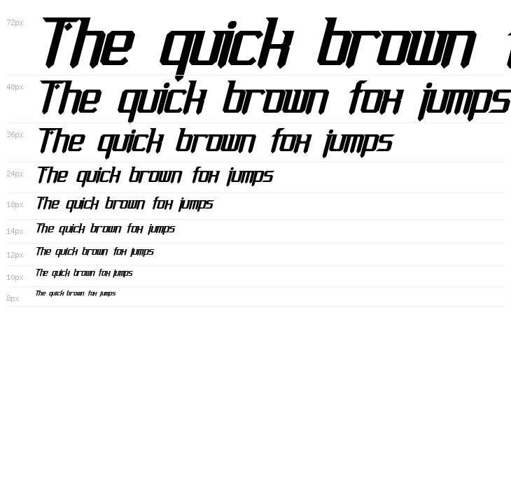 Gemcut Bold Italic Waterfall