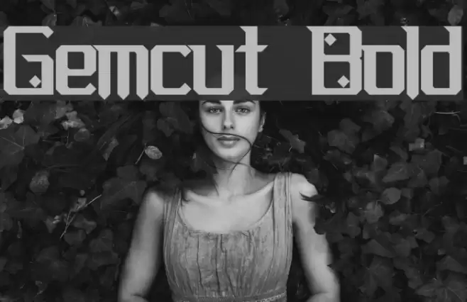 Gemcut Bold Font examples