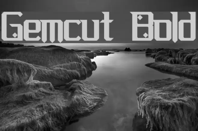 Gemcut Bold Font examples