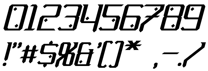 Gemcut Italic Font OTHER CHARS