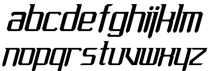 Gemcut Italic Font LOWERCASE
