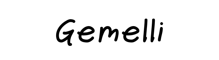 Gemelli  Frei Schriftart Herunterladen