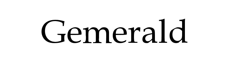 Gemerald Font