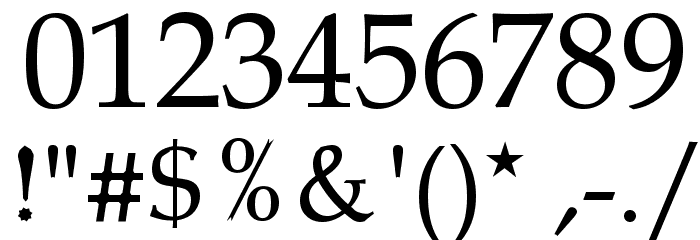 Gemerald Font Alte caractere