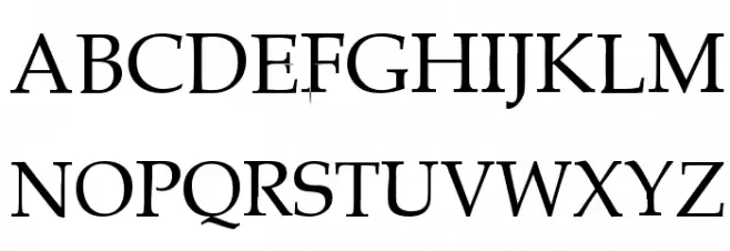 Gemerald Schriftart Groß