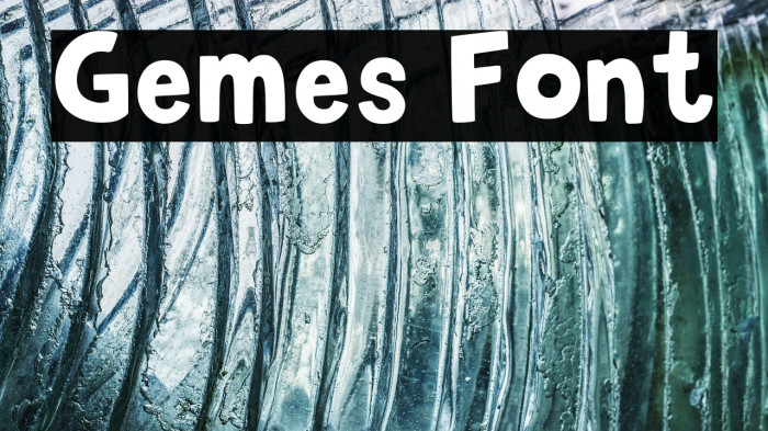 Gemes Font Example 1
