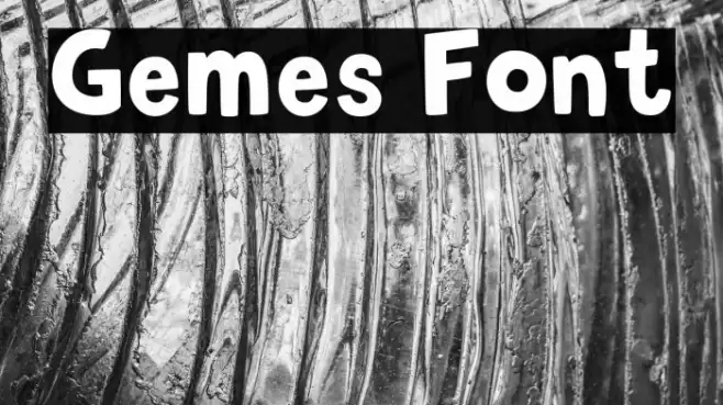 Gemes Font Caratteri examples