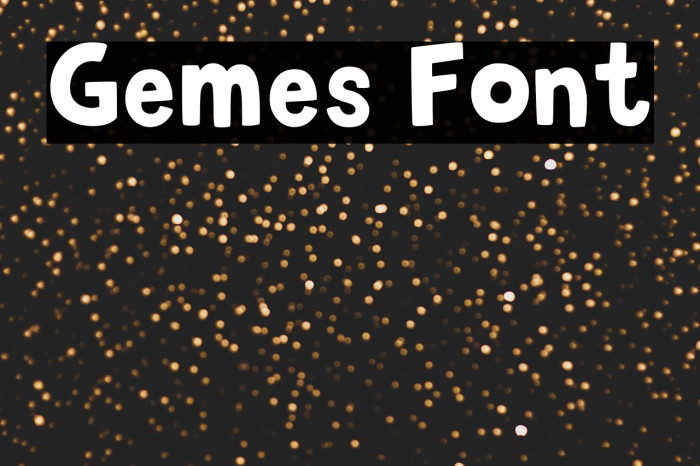 Gemes Font Example 2