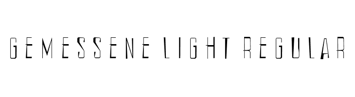 Gemessene Light Regular  Скачать бесплатные шрифты