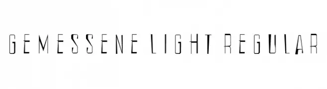 Gemessene Light Regular  Скачать бесплатные шрифты