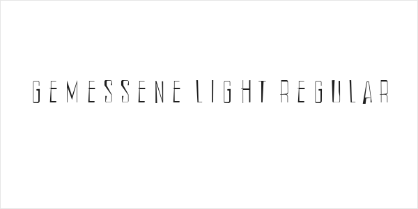 Gemessene Light Regular Logo