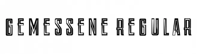 Gemessene Regular  Скачать бесплатные шрифты