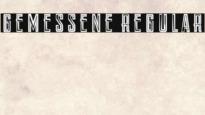 Gemessene Regular Example 3