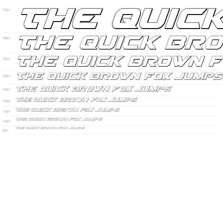 Gemina 2 3D Italic Waterfall