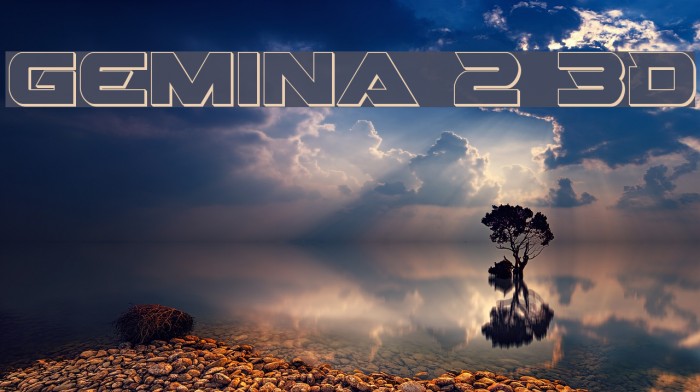 Gemina 2 3D Font examples
