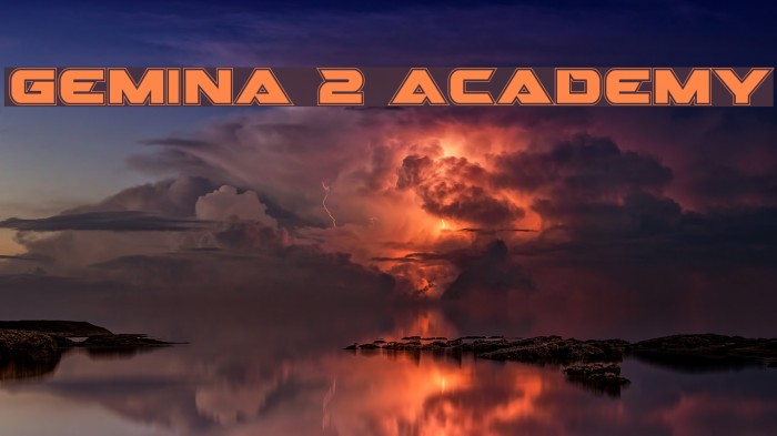 Gemina 2 Academy Font examples