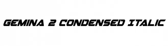 Gemina 2 Condensed Italic  Fuentes Gratis Descargar