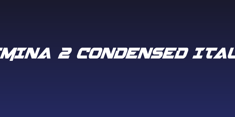 Gemina 2 Condensed Italic Social Header