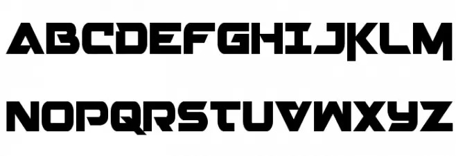 Gemina 2 Condensed フォント 大文字