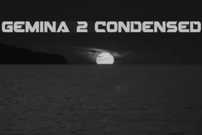 Gemina 2 Condensed Font examples