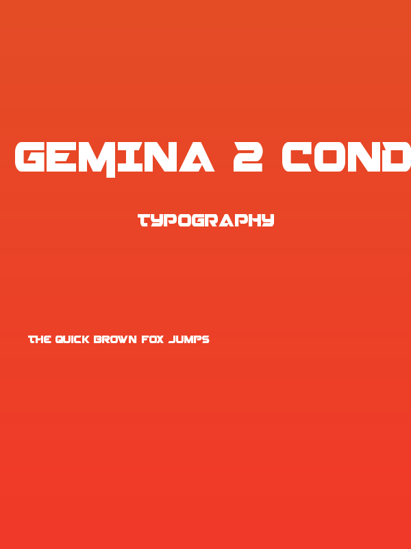 Gemina 2 Condensed Poster