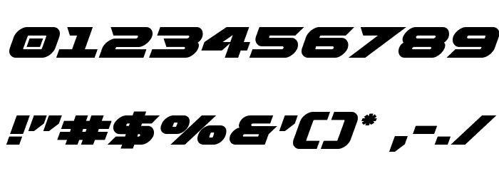 Gemina 2 Expanded Italic Font OTHER CHARS