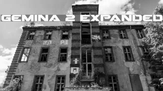 Gemina 2 Expanded Font examples