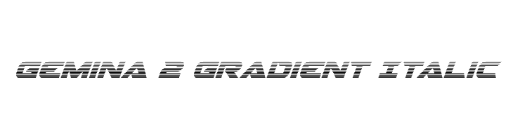 Gemina 2 Gradient Italic Font