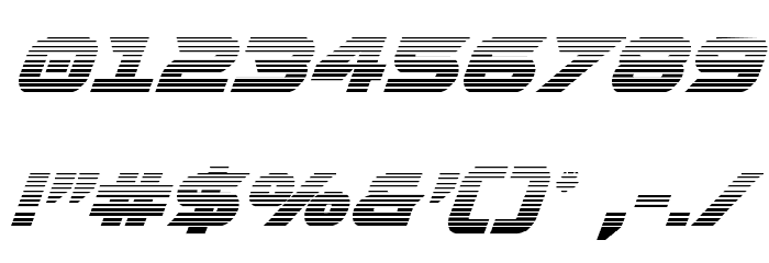 Gemina 2 Gradient Italic Font OTHER CHARS