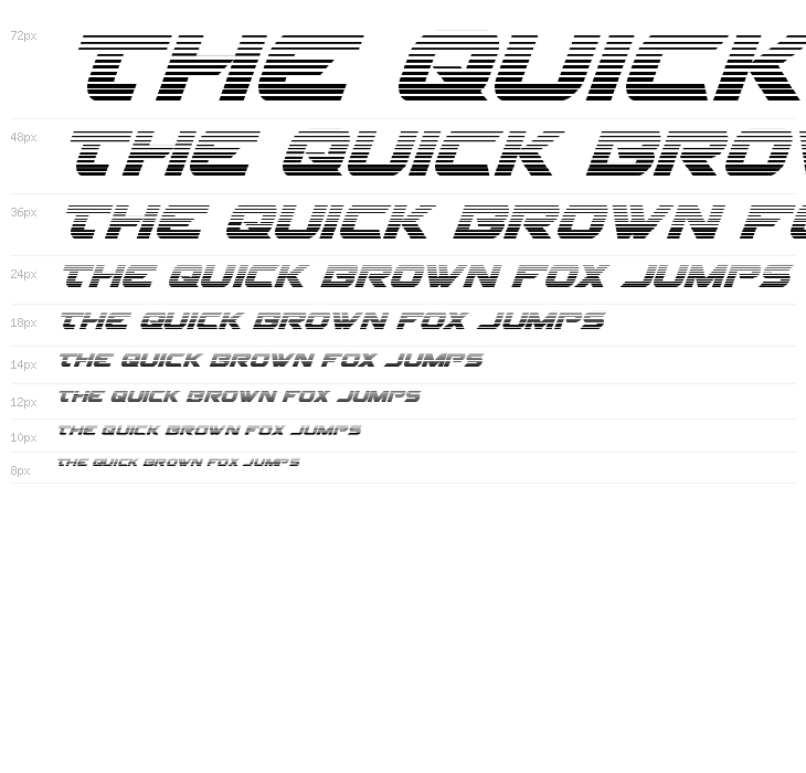 Gemina 2 Gradient Italic Waterfall