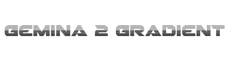 Gemina 2 Gradient Font
