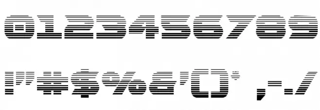 Gemina 2 Gradient Font OTHER CHARS