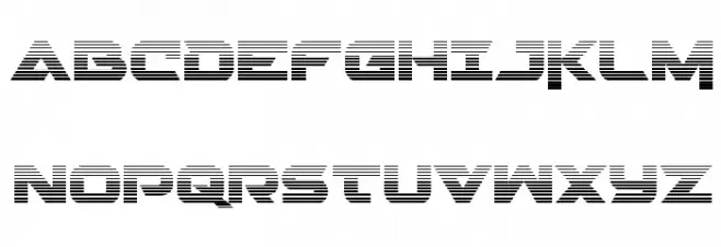 Gemina 2 Gradient Font Litere mari