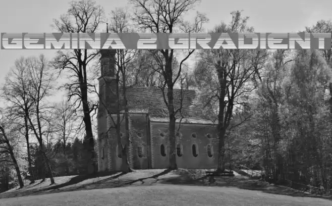 Gemina 2 Gradient Font examples