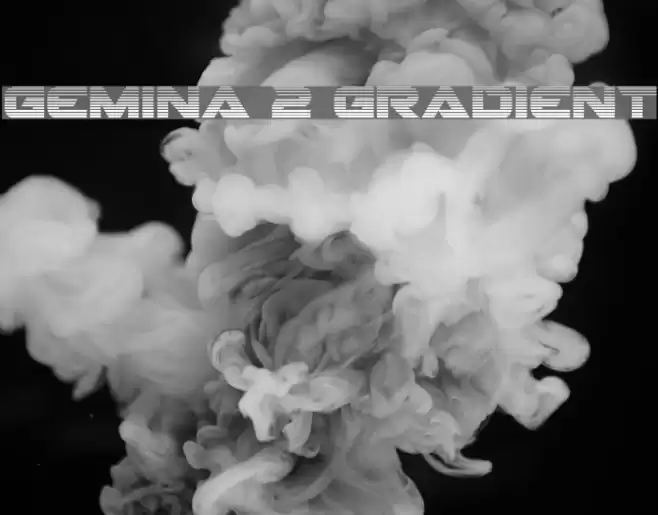 Gemina 2 Gradient Font examples