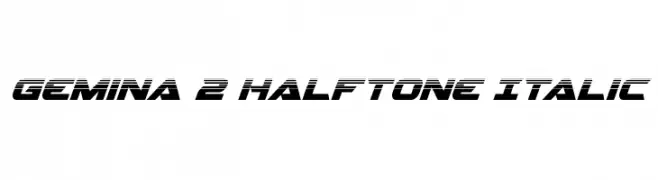 Gemina 2 Halftone Italic  تنزيل الخطوط