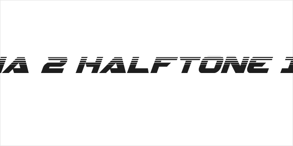 Gemina 2 Halftone Italic Logo