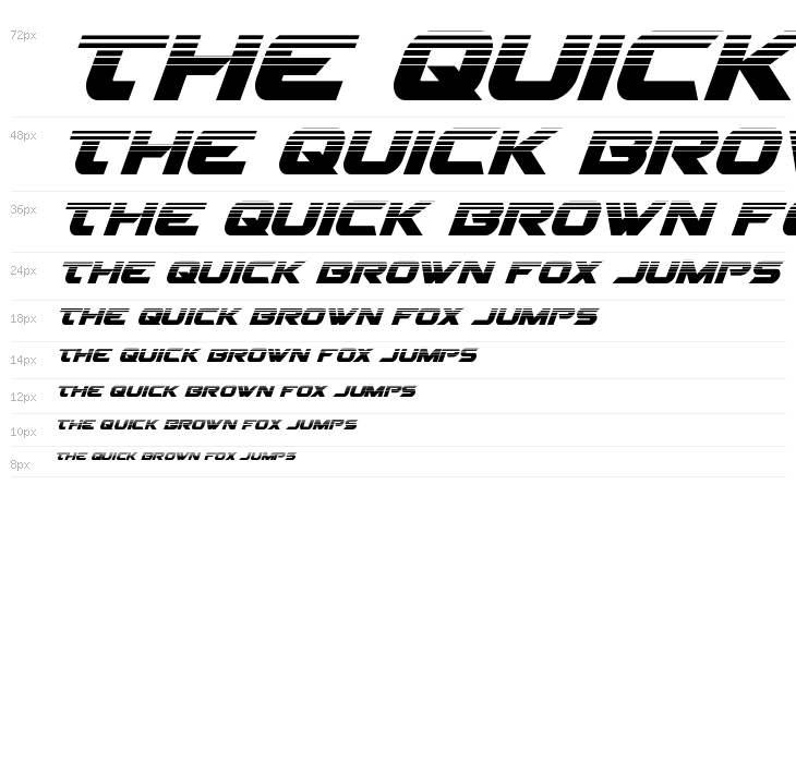 Gemina 2 Halftone Italic Waterfall