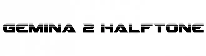 Gemina 2 Halftone  Frei Schriftart Herunterladen