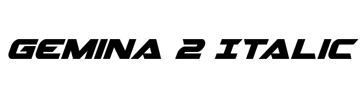 Gemina 2 Italic  Скачать бесплатные шрифты