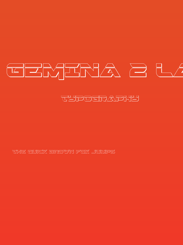 Gemina 2 Laser 3D Poster
