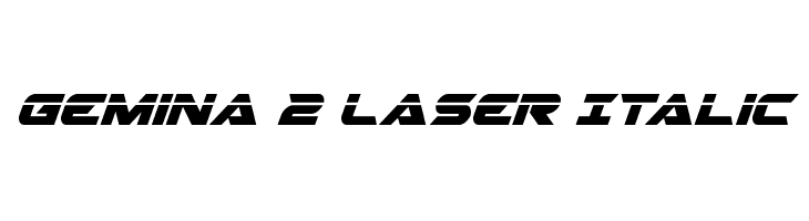 Gemina 2 Laser Italic  Frei Schriftart Herunterladen