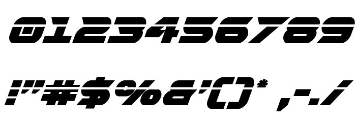 Gemina 2 Laser Italic Font OTHER CHARS