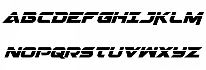 Gemina 2 Laser Italic Fonte MAIÚSCULAS