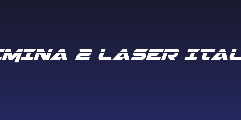 Gemina 2 Laser Italic Social Header