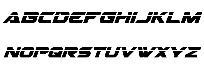 Gemina 2 Laser Italic Font LOWERCASE